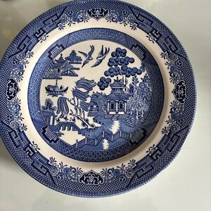 Churchill Blue Willow 10” Dinner Plate Set of 4